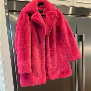 Fabulous Furs Vibrant Pink Faux Fur Jacket- NEW!